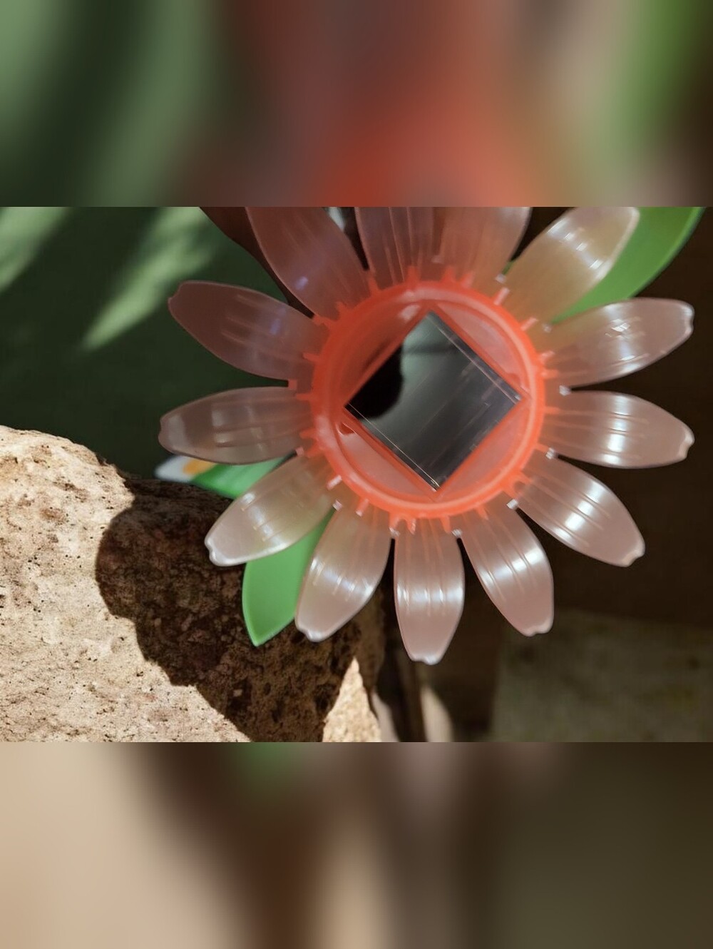 Solar Garden Flower Stakes - Orange, Red, Or Purple - Picture 4 of 5